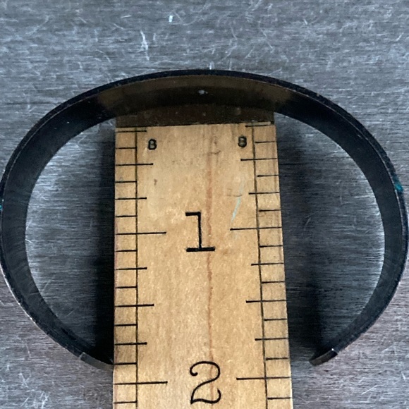 Vintage | Aquarius Zodiac Solid Copper Cuff Bracelet - Picture 6 of 8